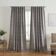 preview thumbnail 2 of 10, Vittoria Paisley Printed Blackout Curtain Panel 52x84 - Gray