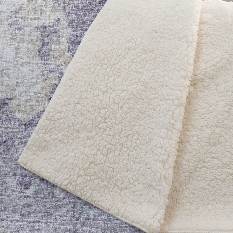 Premium Machine Washable ASB71 Abstract Modern Sherpa Throw Blanket