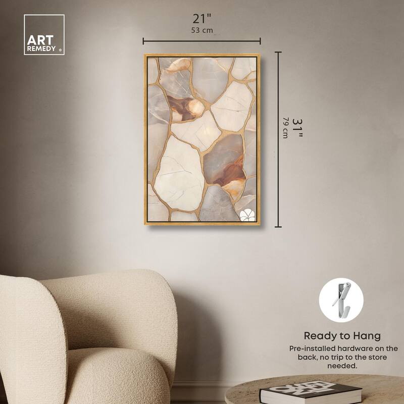 Textured Earthy Tones I Canvas by Art Remedy