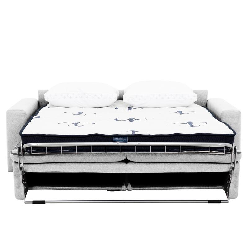 Stearns & Foster® Giotto 78 in. Full Pull-Out Sofa Bed with 5 in. Mattress - Dark Grey
