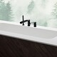 preview thumbnail 11 of 18, Deck Mounted Roman Tub Faucet with Hand Shower Matte Black