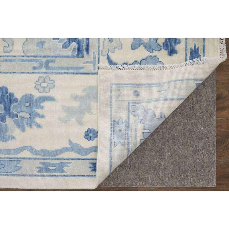 Grand Bazaar Larson Hand Knotted Floral & Botanical Transitional Area Rug