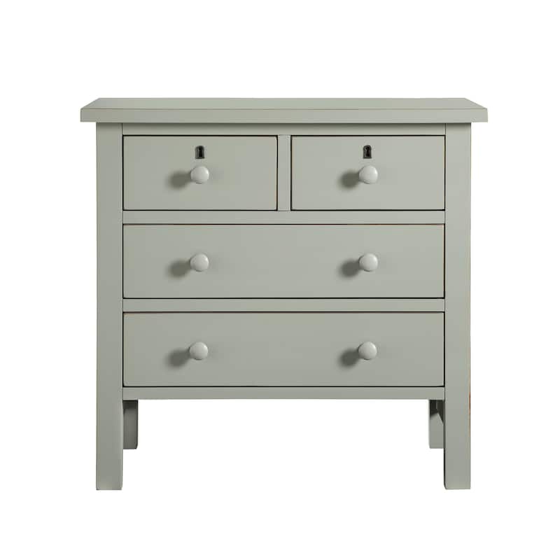 Gavello 4-drawer Storage Nightstand by Greyson Living - Antique Gray