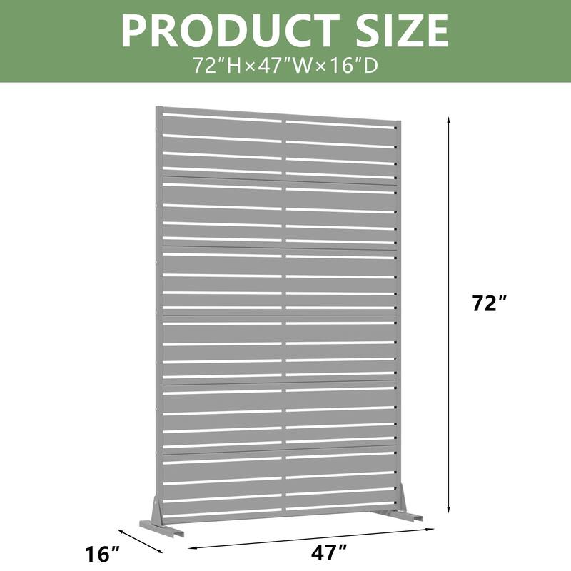 Outdoor Privacy Screen Metal Privacy Screen Panel Free Standing