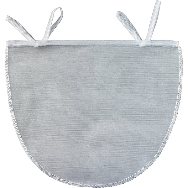 HIC Reusable and Machine Washable Polyester 11" x 9" Nut Milk Bag - White. Opens flyout.