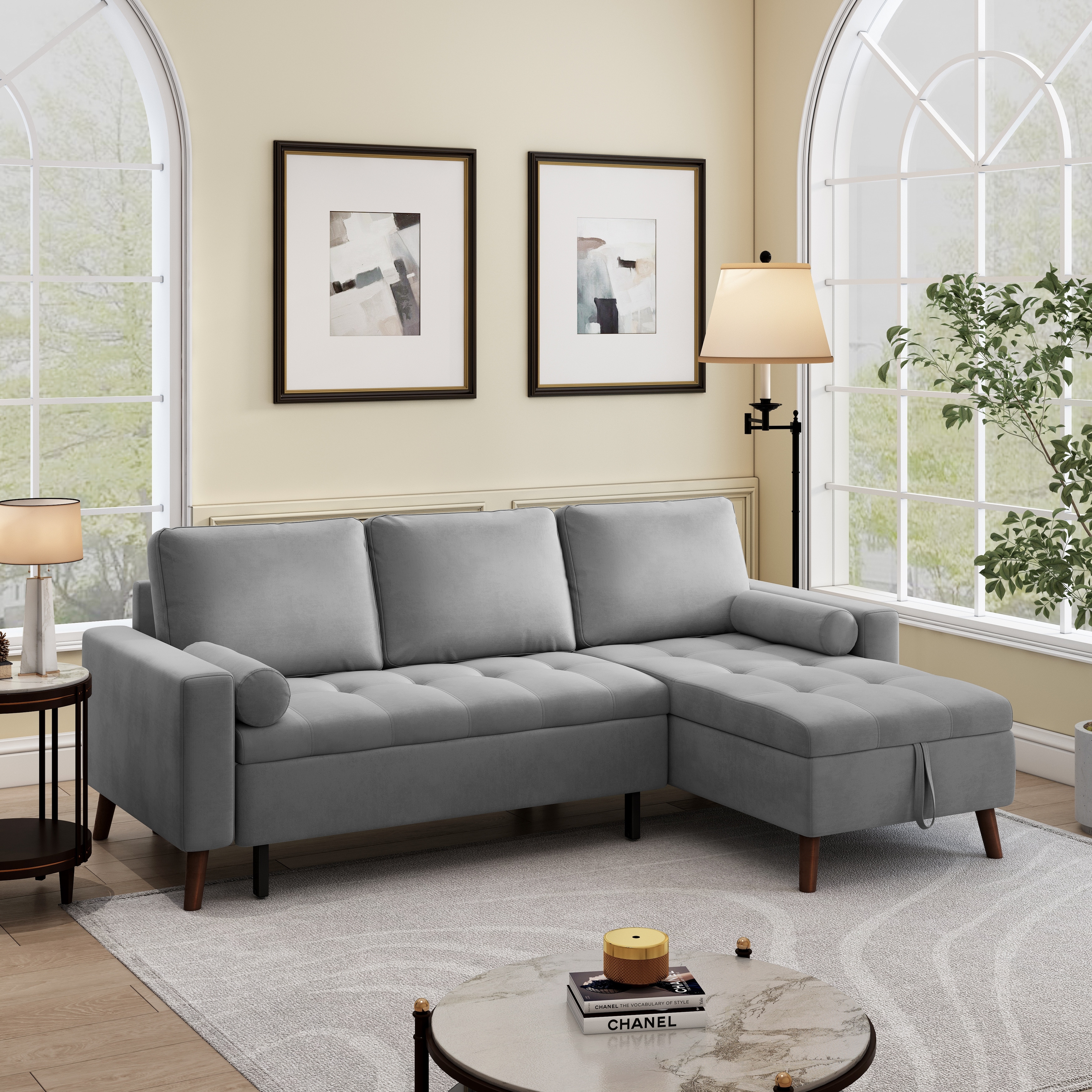 Corner bed settee online with storage