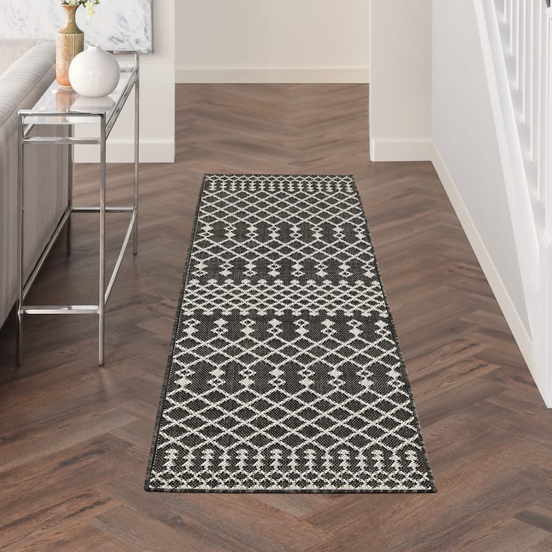 Nourison Selerno Indoor/Outdoor Moroccan Area Rug.