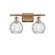 Option Brushed Brass / Clear Water Glass