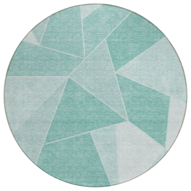 HomeRoots Geometric Transitional Rectangle Outdoor Rug