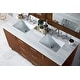 preview thumbnail 16 of 32, James Martin Vanities Metropolitan 60" Double Vanity, American Walnut