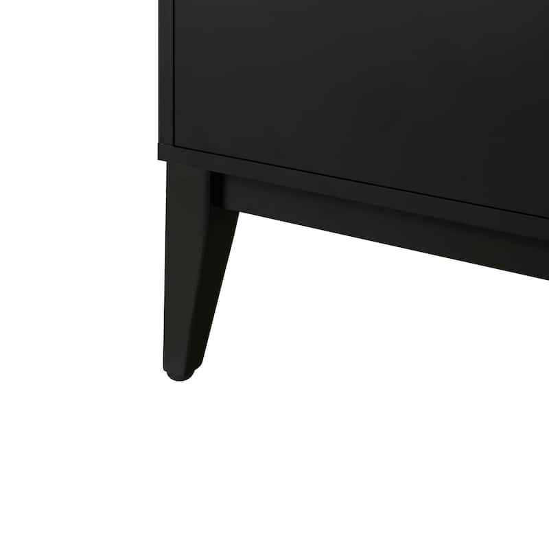 Luxurious MDF and Solid Wood Storage Cabinet - Perfect for Hallways and Living Rooms