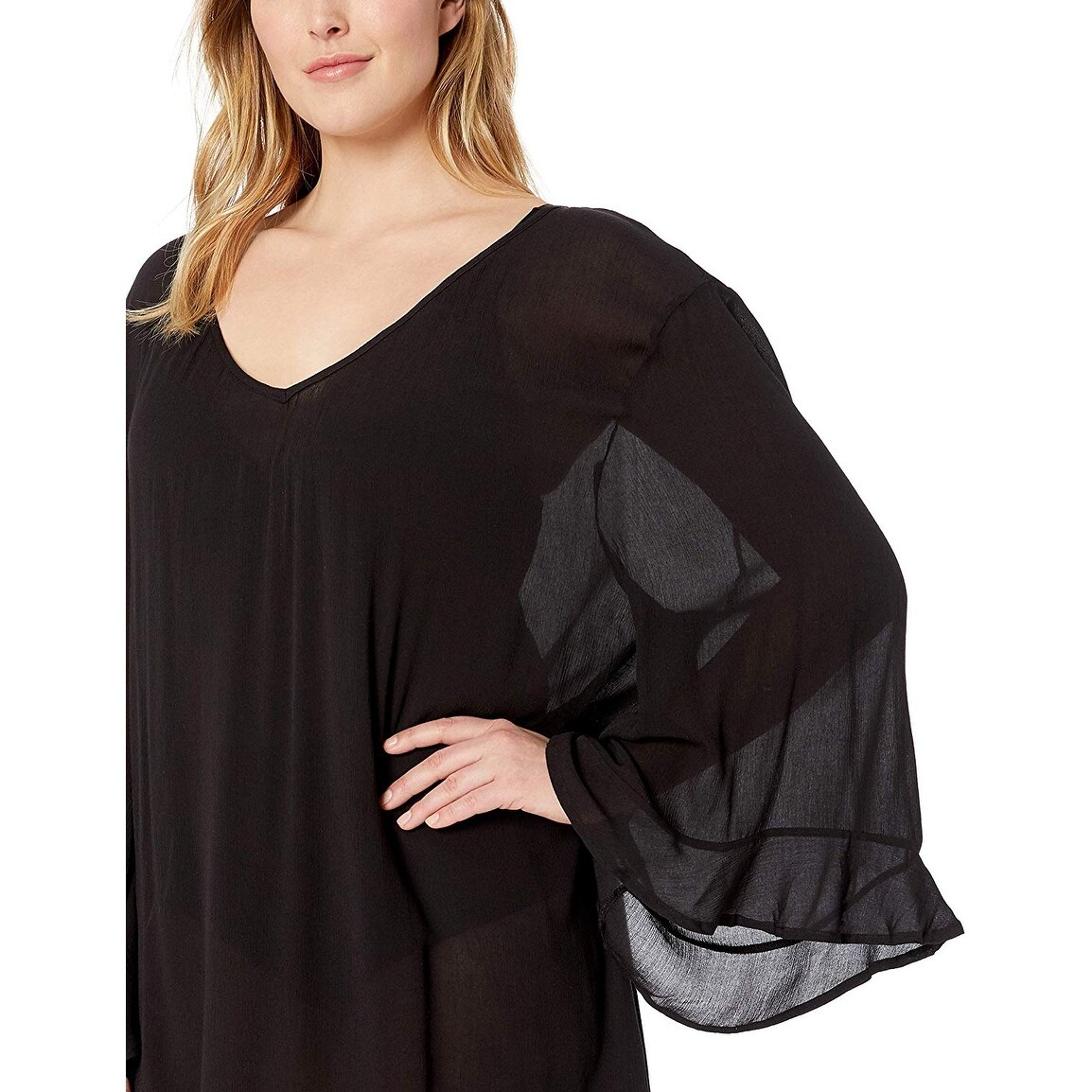 black tunic dress size 18