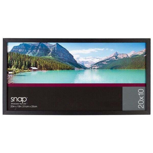Snap 20-inch-by-10-inch Black Wood Frame