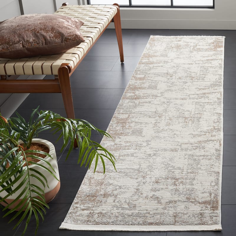 SAFAVIEH Diamond Natsuo Modern Abstract Fringe Rug