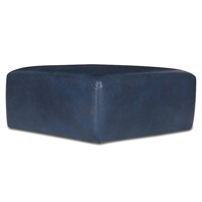 Poly & Bark Sequoia Ottoman - Full Grain Genuine Italian Leather