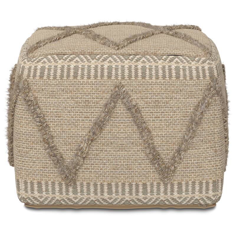 WYNDENHALL Tasneem Boho Square Pouf