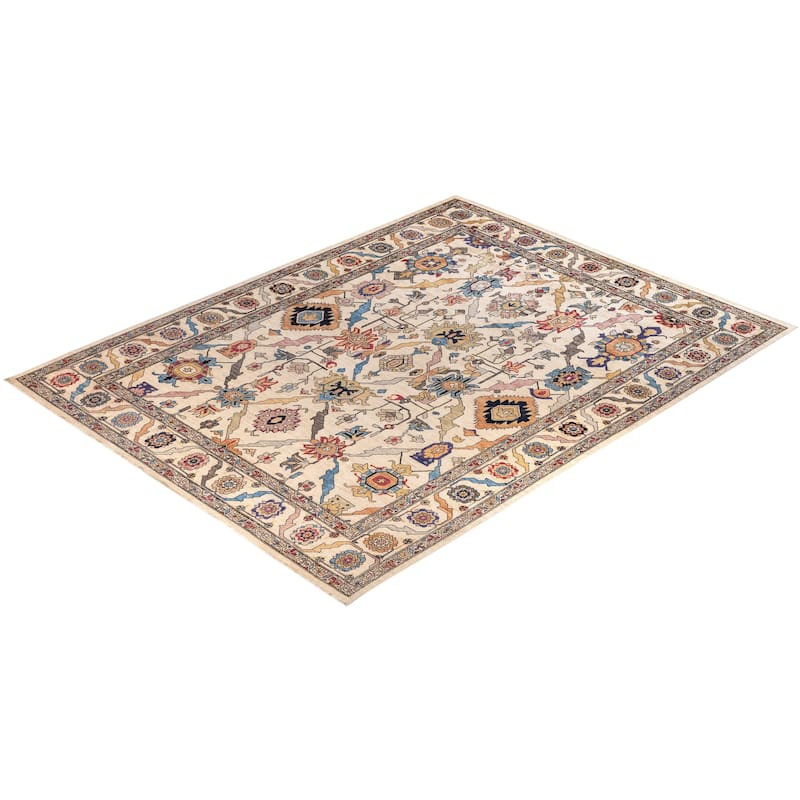 Serapi One-of-a-Kind Hand-Knotted Area Rug - Ivory - 9' 1" x 11' 11"