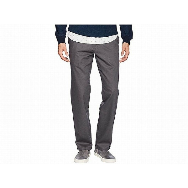 Dockers Mens Pants Gray Size 38x30 Flat Front Straight Khakis Stretch. Opens flyout.