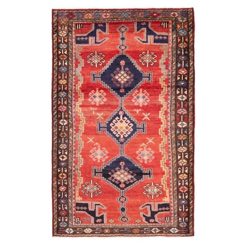 ECARPETGALLERY Hand-knotted Konya Anatolian Red Wool Rug - 5'1 x 8'6