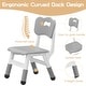preview thumbnail 16 of 14, 2pcs Height Adjustable Kids Chair for Children Age 2-8