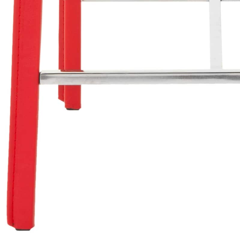 SAFAVIEH Jeraldine Mid-Century 26-inch Ave White Counter Stool (Set of 2) - 18.3" x 19.7" x 35.4" - 18Wx20Dx35H