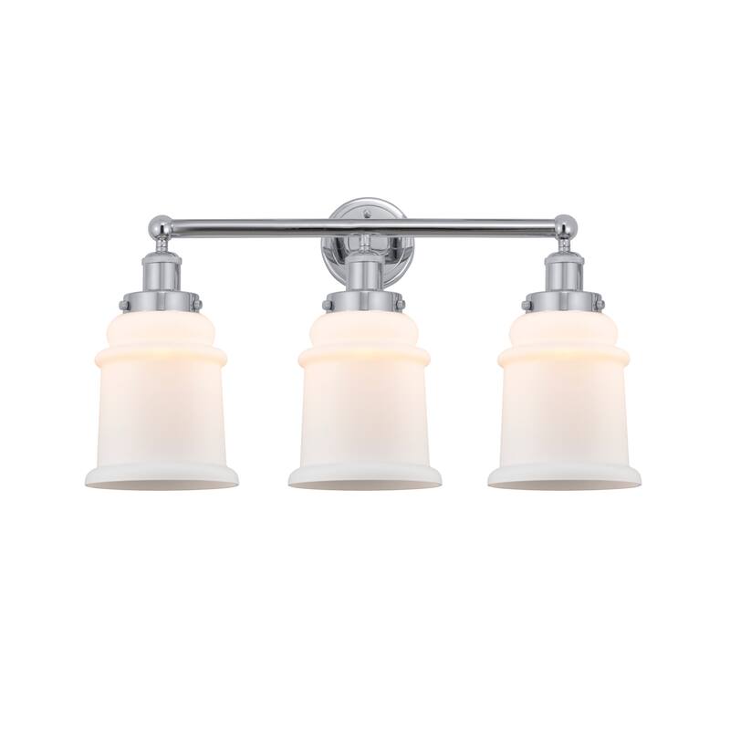 Innovations Lighting 616-3W-13-24 Canton Vanity Canton 3 Light 24" - Polished Chrome / Matte White