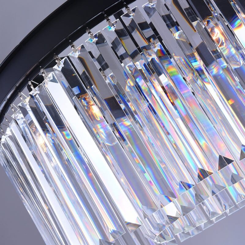 Maxax 5 - Light Unique/Statement Drum Chandelier with Crystal Accents