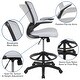 preview thumbnail 3 of 51, Mid-back Mesh Ergonomic Flip-up Arms Drafting Chair