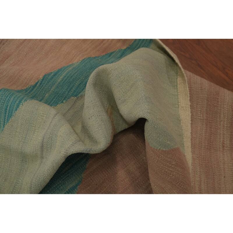 Hand Woven Southwestern Wool Multi-Colored Geometric Area Rug - 7' 11'' X 4' 11''