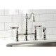 preview thumbnail 27 of 39, Heritage Bridge Kitchen Faucet with Brass Sprayer