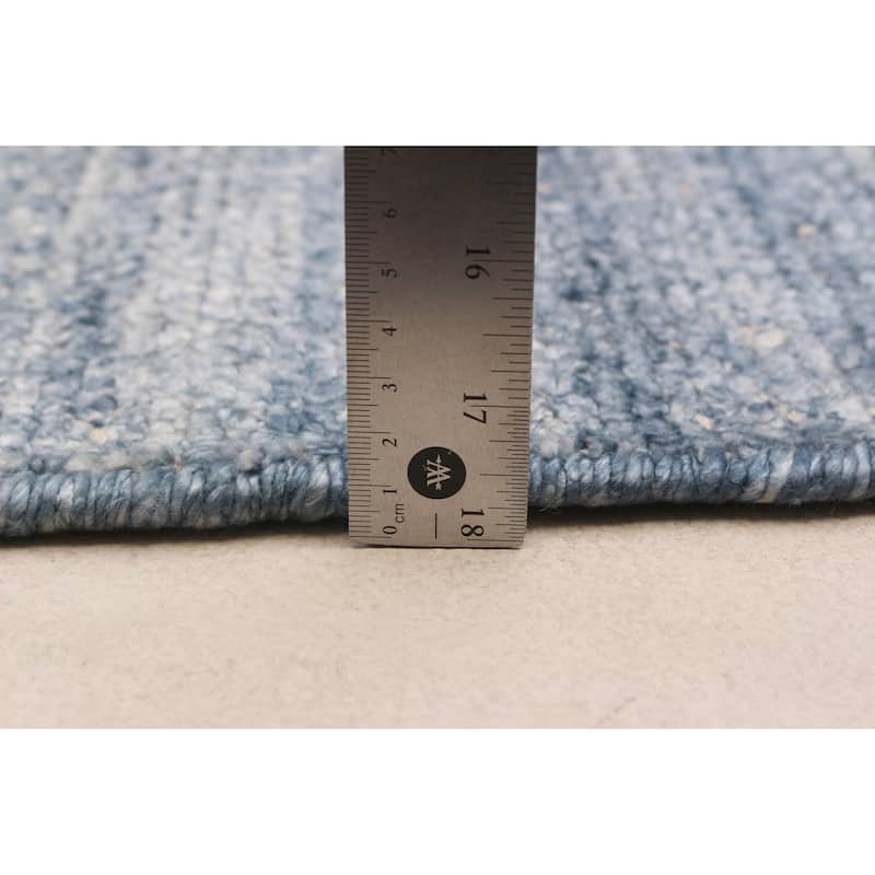ECARPETGALLERY Hand-knotted Loreto Blue Silk Rug - 9'10 x 14'10