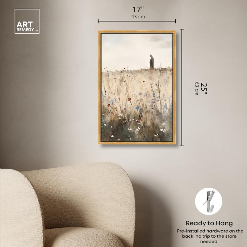 Ambling Monk Canvas by Art Remedy