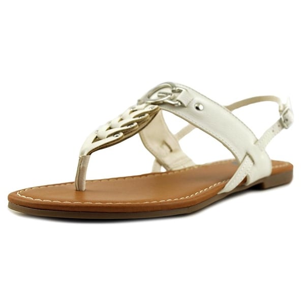 g by guess white sandals