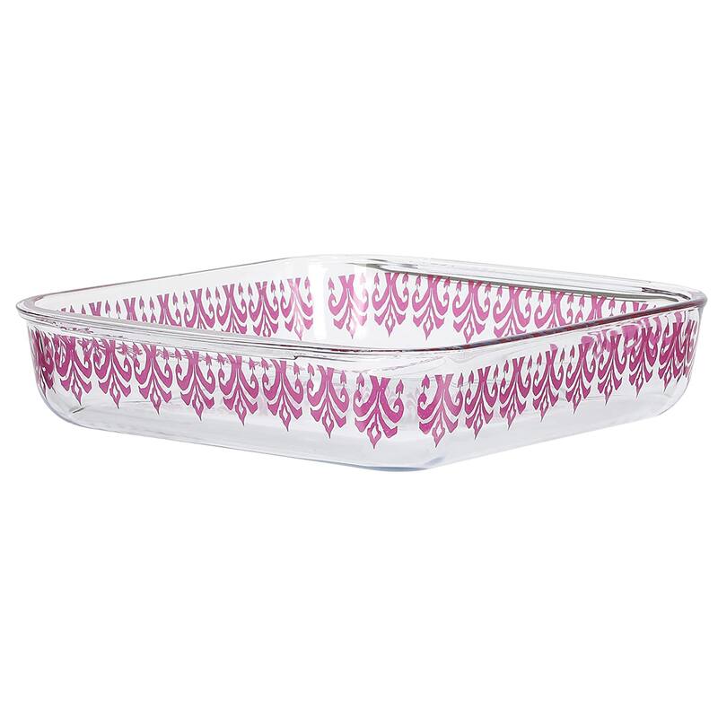 Spice By Tia Mowry 1.8 Quart Spicy Cloves Glass Square Baker