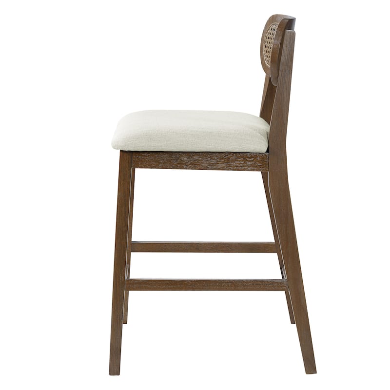 Christopher Knight Home - Kavo Modern Counter Height Bar Stools with Padded Seat & Adjustable Foot Glides