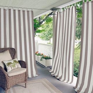 Stripe Indoor/Outdoor Curtain Panel