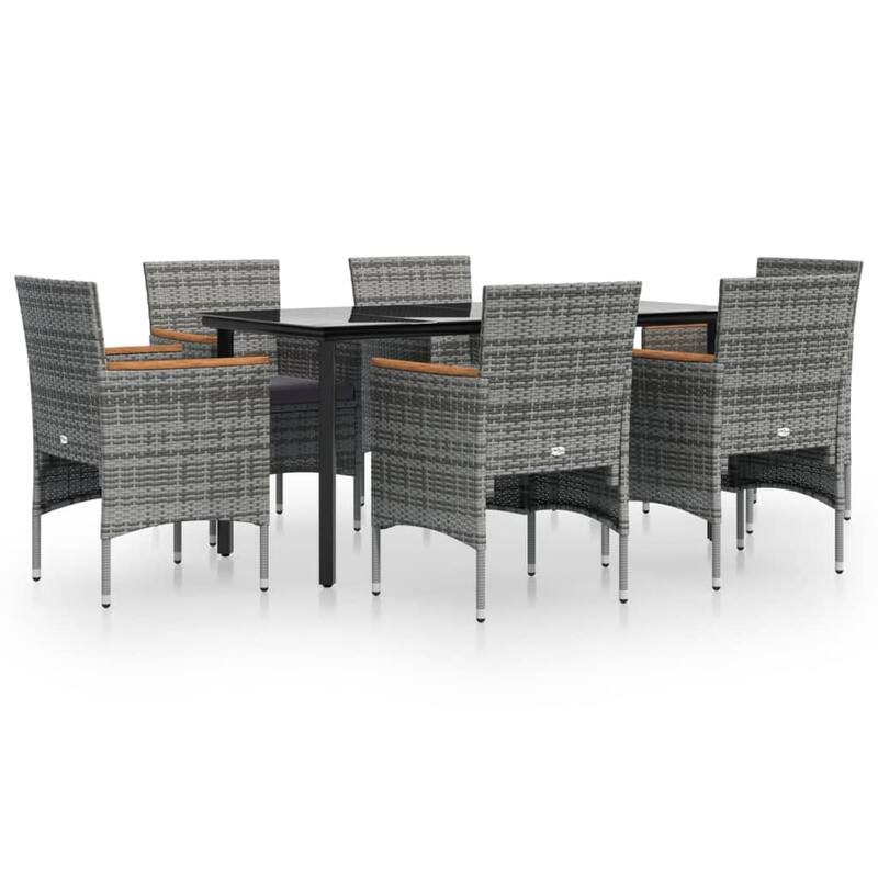vidaXL Patio Dining Set Outdoor Dining Set Table and Chair Set for Garden