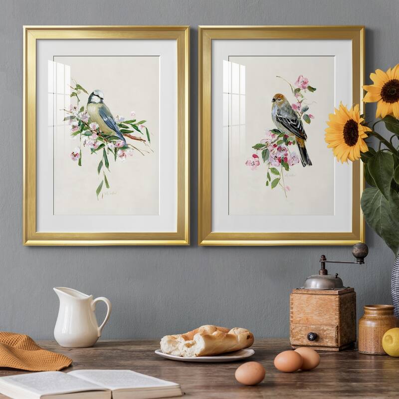 Spring Song Blue Bird Premium Framed Print - Ready to Hang