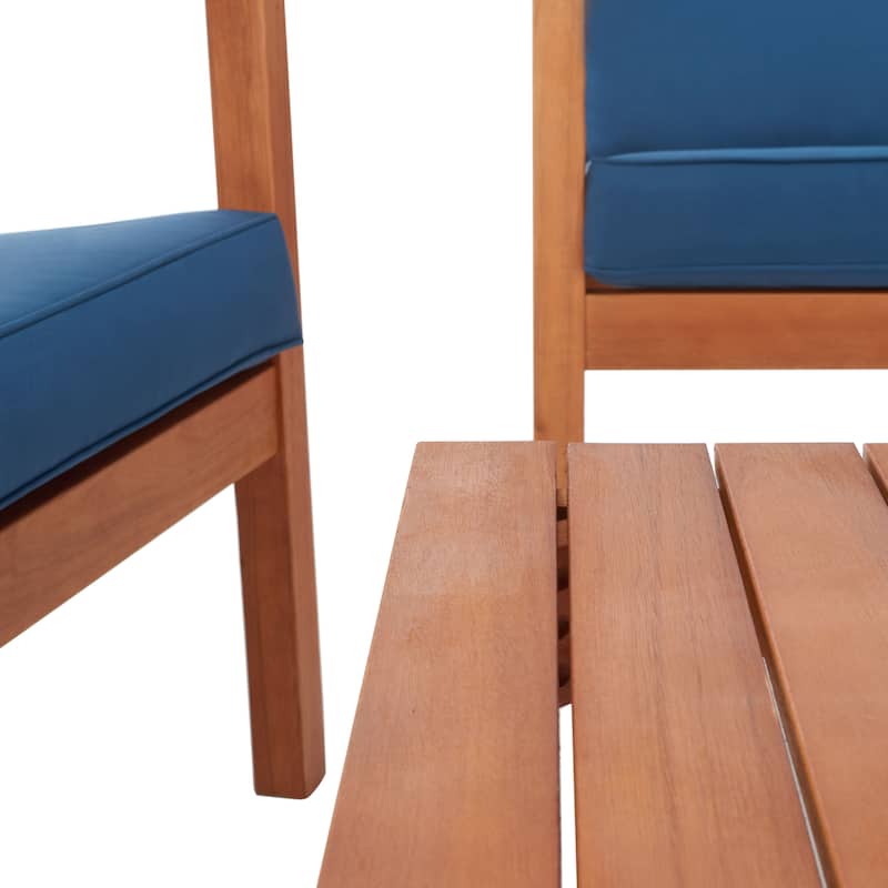 SAFAVIEH Outdoor Giana 4-Piece Living Set - 46W x 29D x 31H
