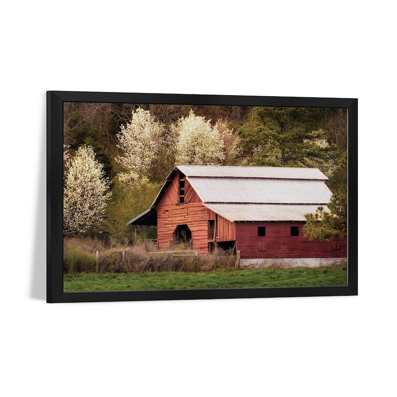 Skylight Red Barn Premium Framed Poster by Andy Amos