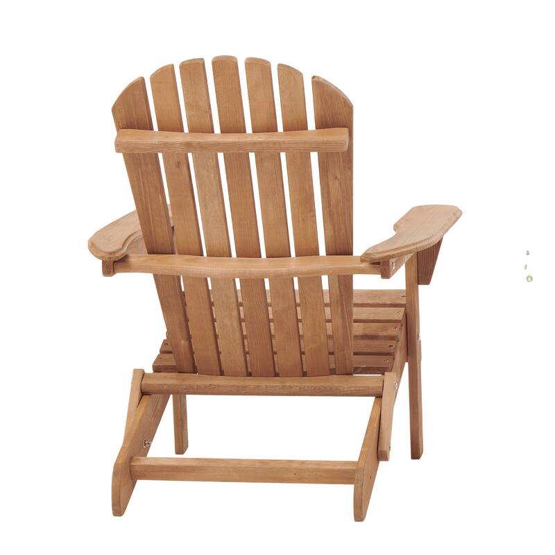 Wood Folding Adirondack Chairs (Set of 2)
