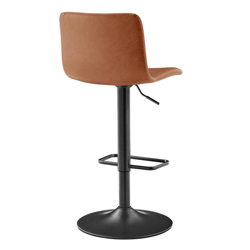 NPD Furniture Bruce Faux Leather Gaslift Bar Stool (Set of 2)
