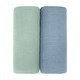 preview thumbnail 26 of 65, Muslin Swaddle Blankets, Pack 1 & 2 by Comfy Cubs Pacific Blue and Fern - Pack of 2 