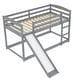 preview thumbnail 16 of 17, Twin over Twin Bunk Bed with Convertible Slide and Ladder