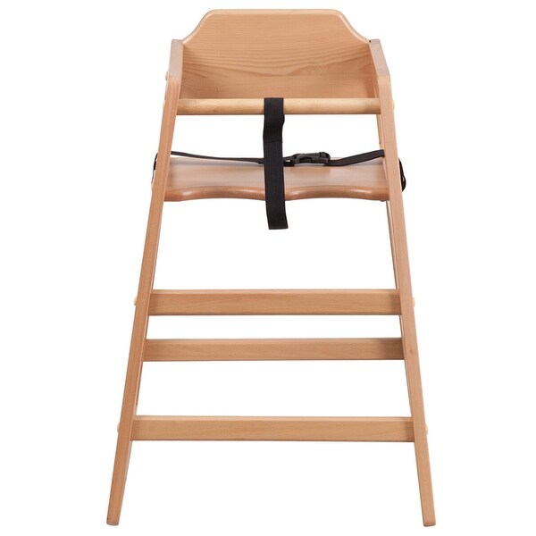 stackable wooden high chairs for restaurants