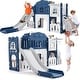 preview thumbnail 18 of 31, 8-in-1 Toddler Indoor Playground with Slide Baby Slide Playset for Toddlers Ages 1-3 Outdoor Play Blue - 64.96x59.06x39.37in