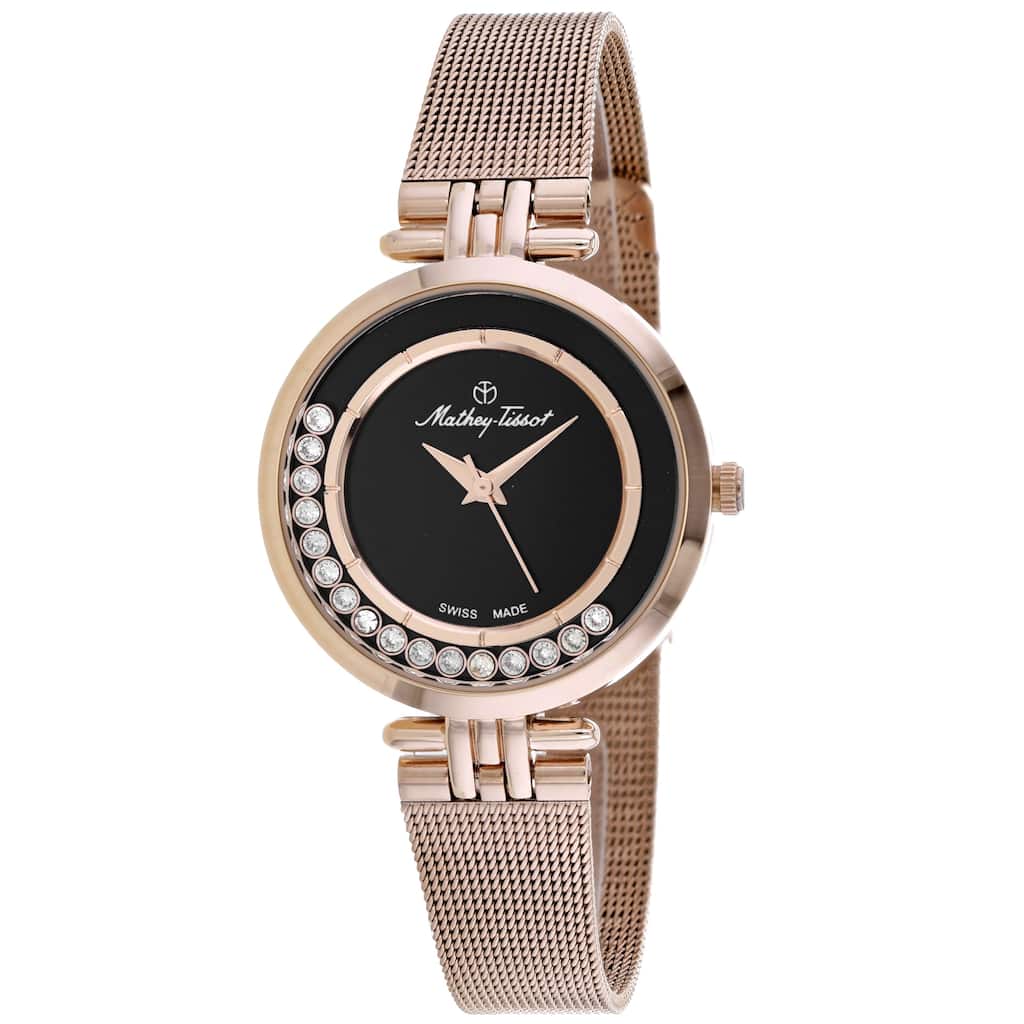 Mathey Tissot Women's Fleury XVI Black Dial Watch - FOO4PN - 6 (36)