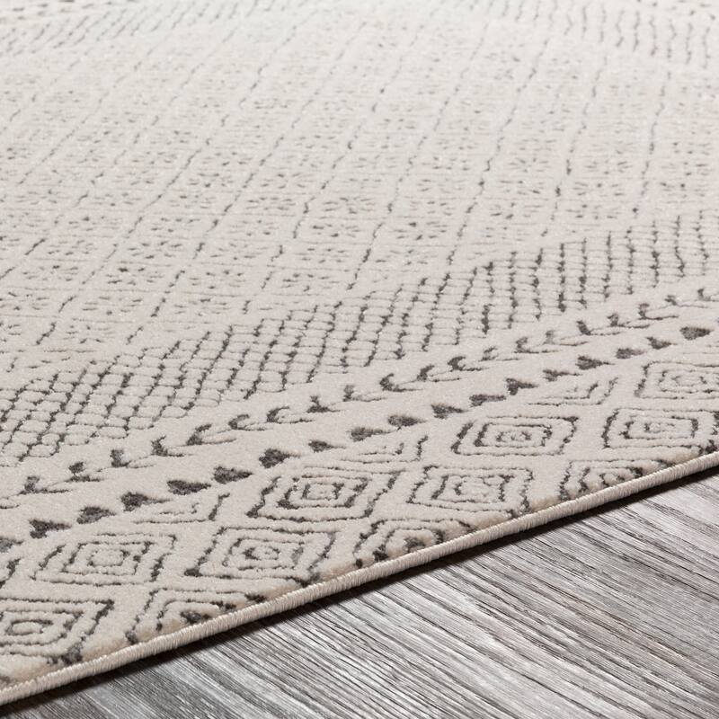 Artistic Weavers Tiffany Grey Bohemian Border Area Rug