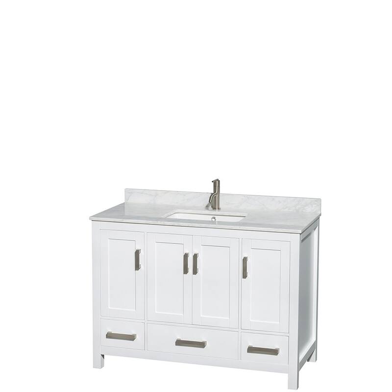 Wyndham Collection WCS141448SUNSMED Sheffield 48" Freestanding Single