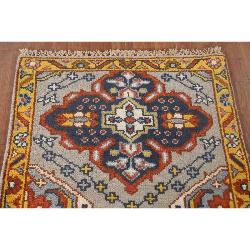 Kazak Oriental Accent Rug Wool Carpet - 2'6" x 5'10"